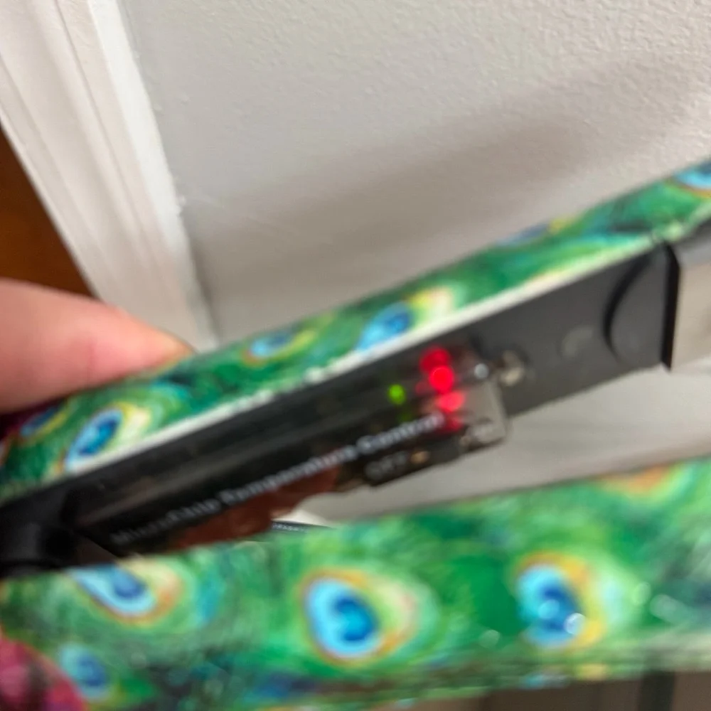 Peacock Pattern Hair Straightener
